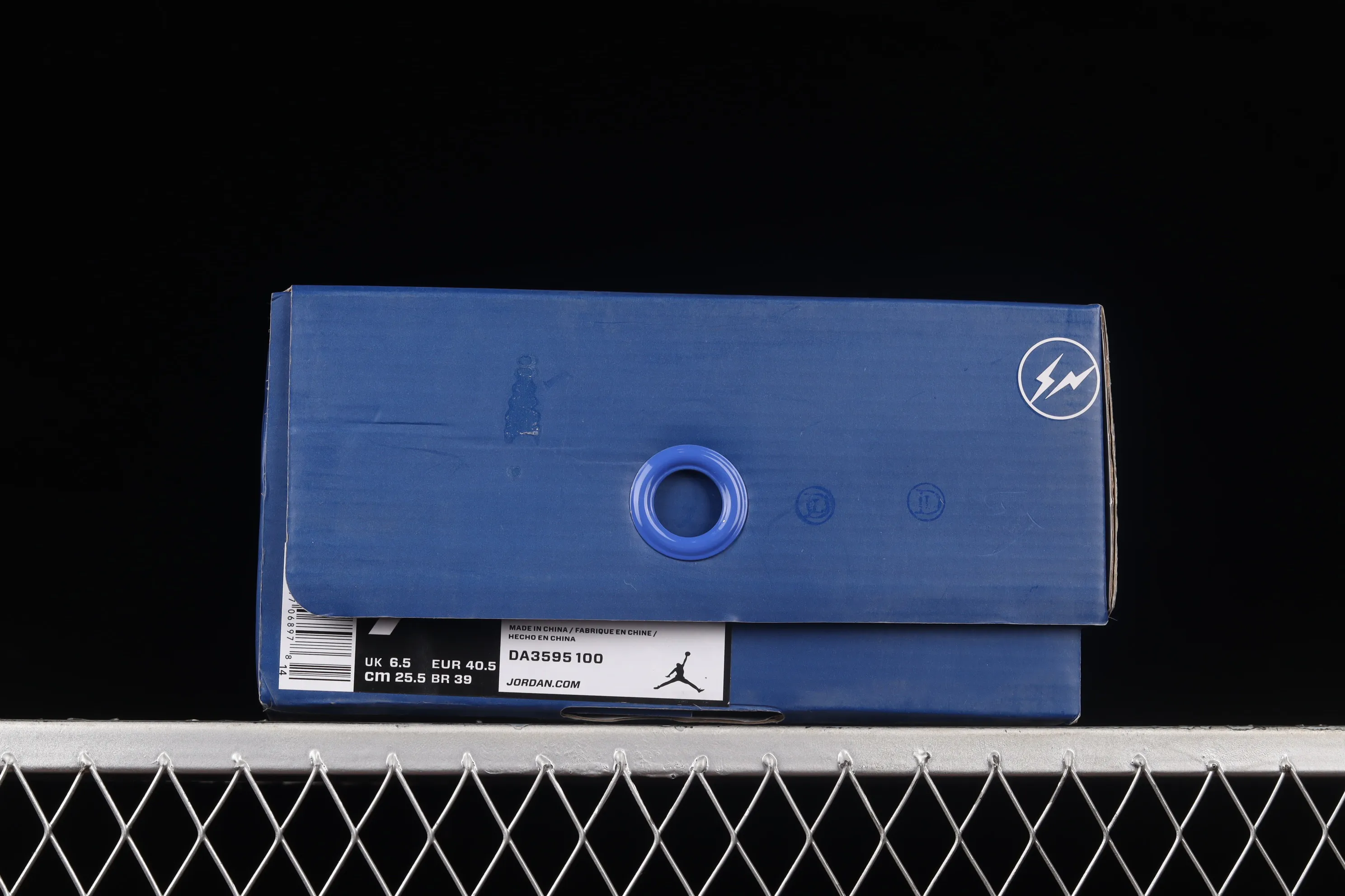 All categories Air Jordan Jordan series basketball shoes Air Jordan 3 Fragment Design x Air Jordan 3 AJ3 Joe 3 Hiroshi Fujiwara white black blue Lightning joint DA3595-100